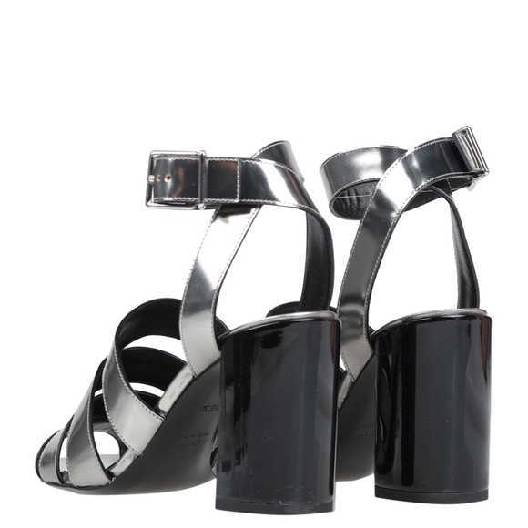 JIL SANDER Silver Strappy Heels 6.5 NIB and NWD! ➡️See description. - Picture 15 of 16